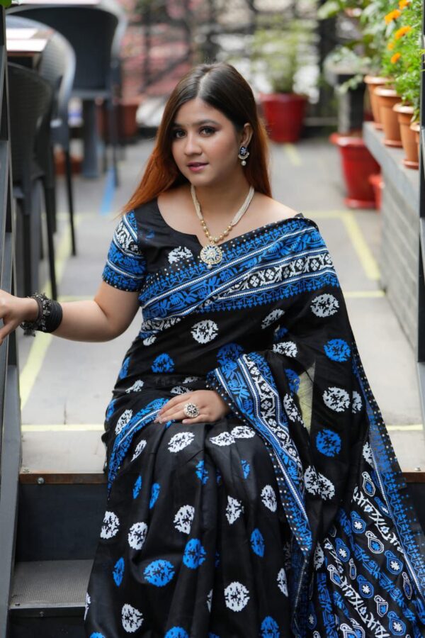 ঢাকাইয়া জামদানী শাড়ি - Image 9