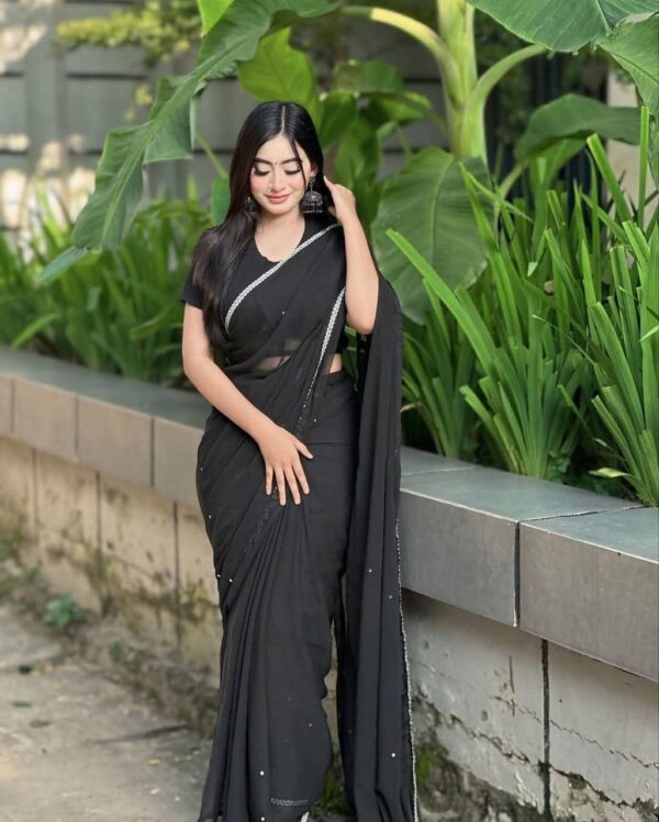 Indian Microsoft Georgette Saree