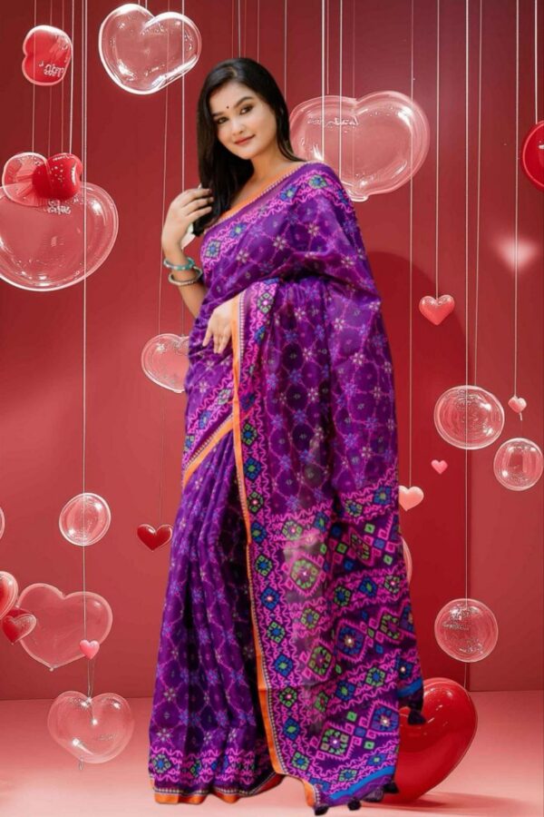 প্রিমিয়াম হাফসিল্ক বুটিক শাড়ি - Image 4