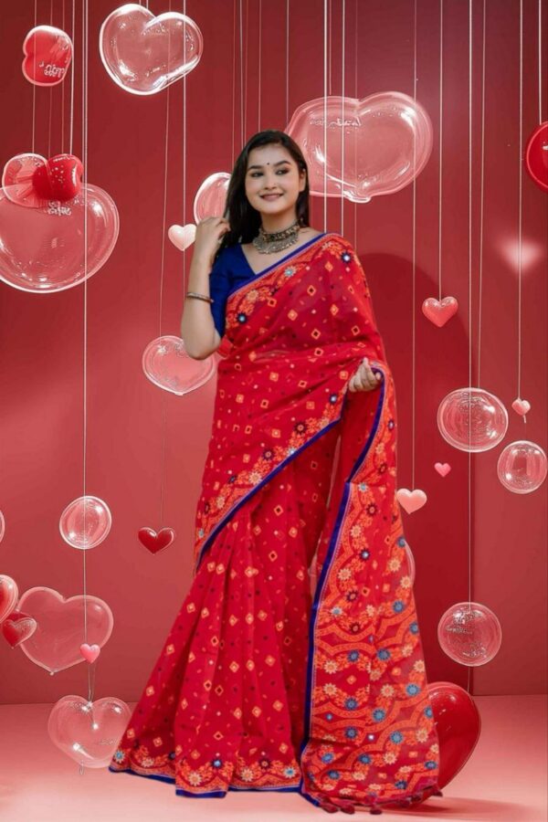 প্রিমিয়াম হাফসিল্ক বুটিক শাড়ি - Image 3