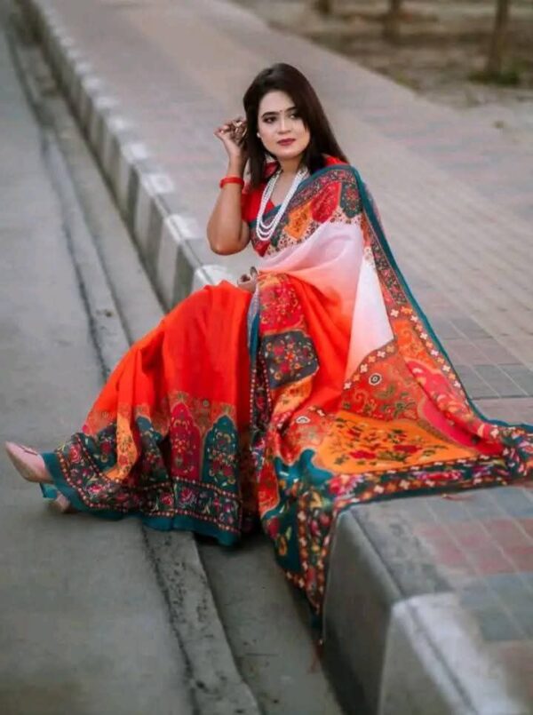 Semi Moslen Saree - Image 4