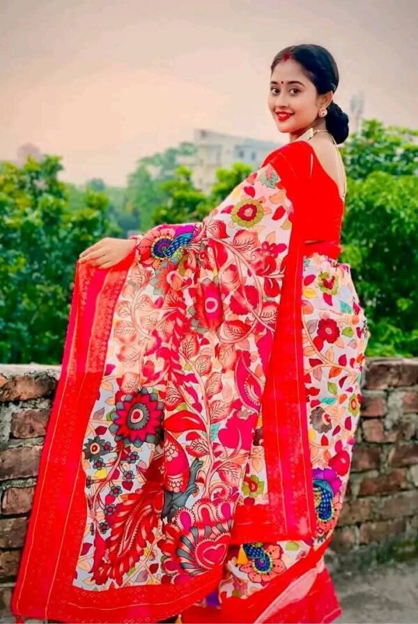 semi silk saree - Image 5