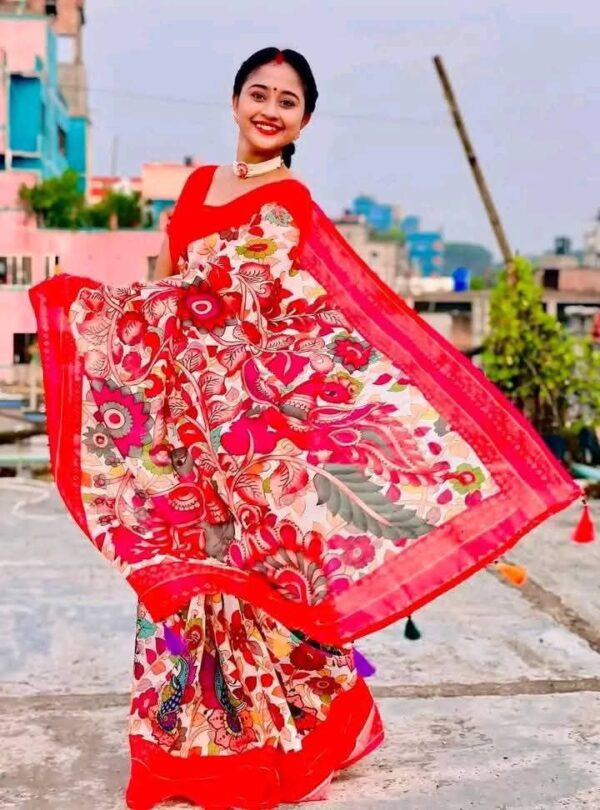 semi silk saree - Image 3