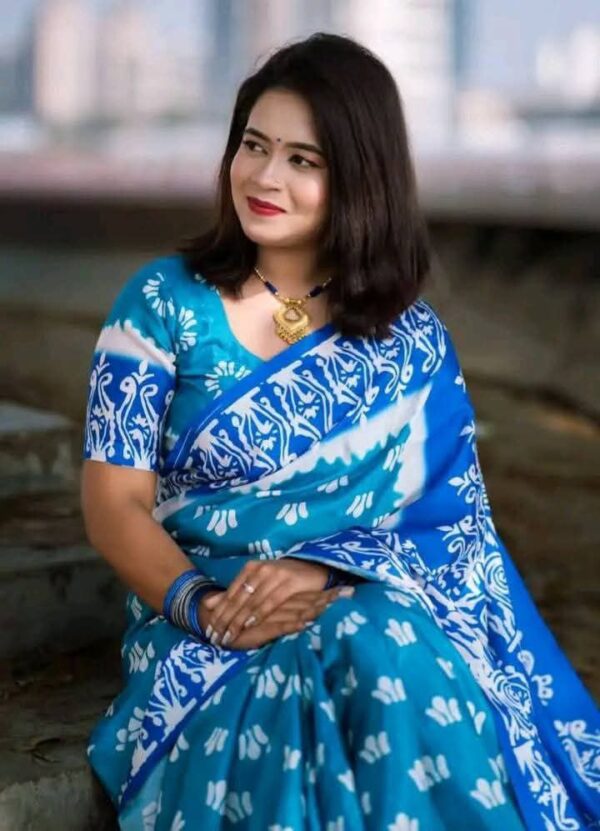 Neel Pori Saree - Image 5