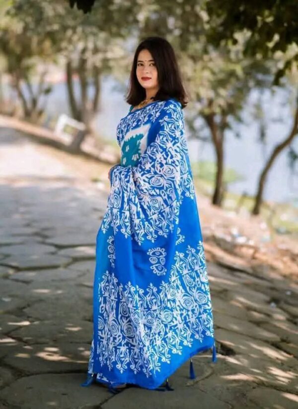 Neel Pori Saree - Image 4