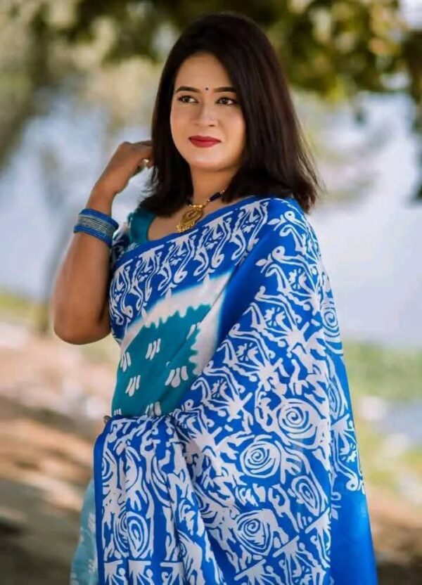 Neel Pori Saree - Image 2