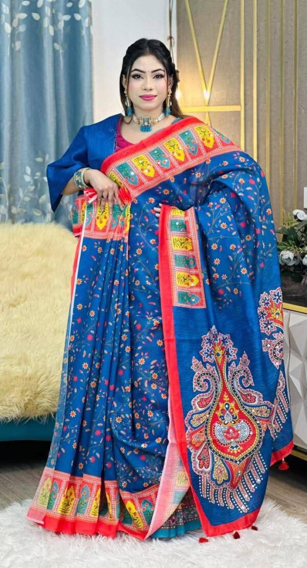 Semi Moslin Saree