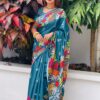Flowery Saree - Image 3